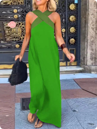 DELPHINE | DRESS WITH CROSSED CUT
