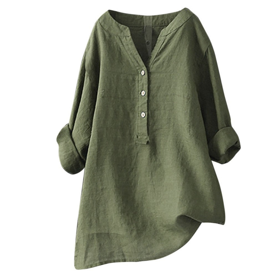 Veronique™ Elegant V-Neck Blouse