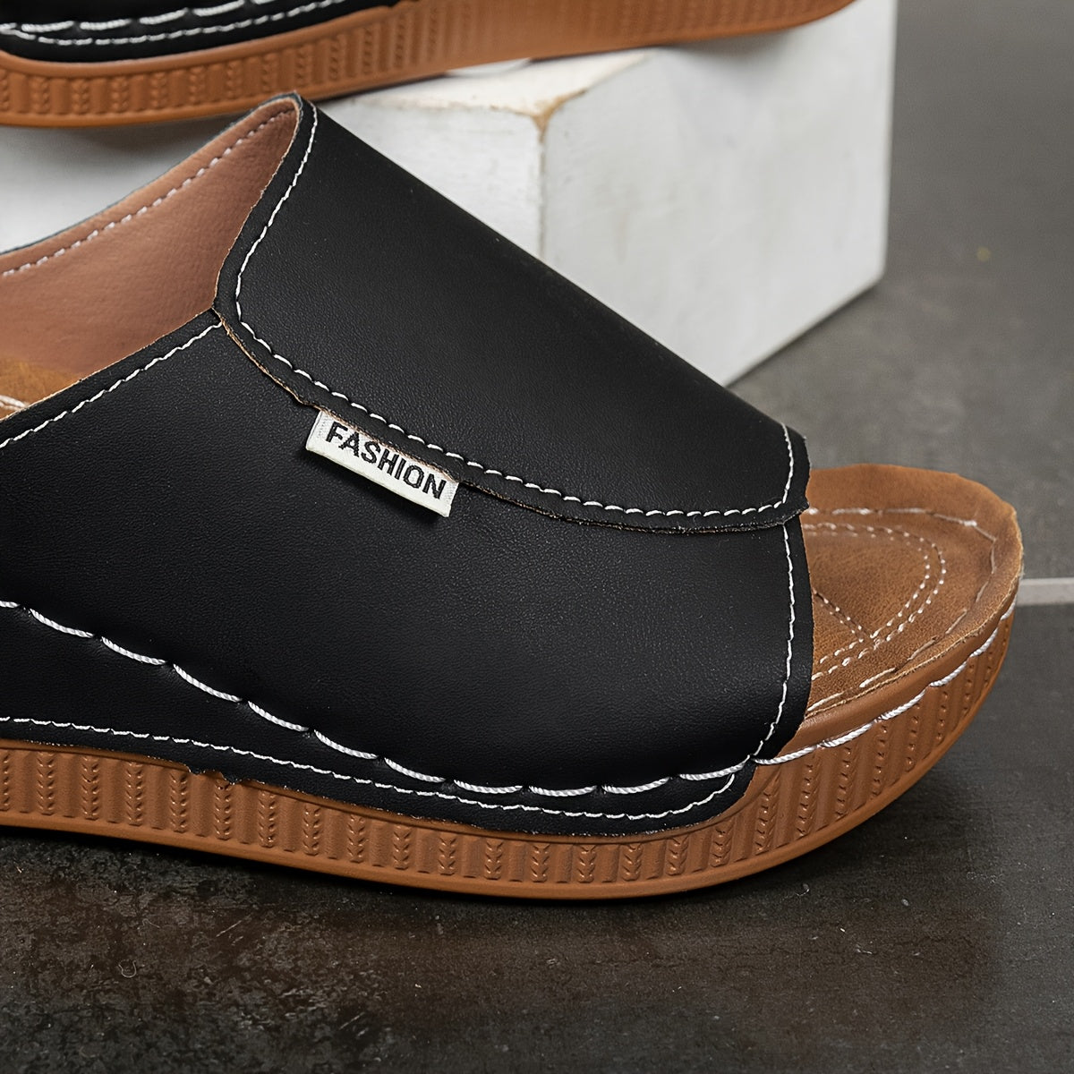 Isabella | Comfort Wedge Mule
