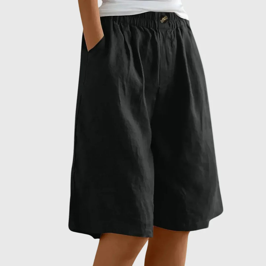 Miley | Elegant Cotton-Linen Shorts