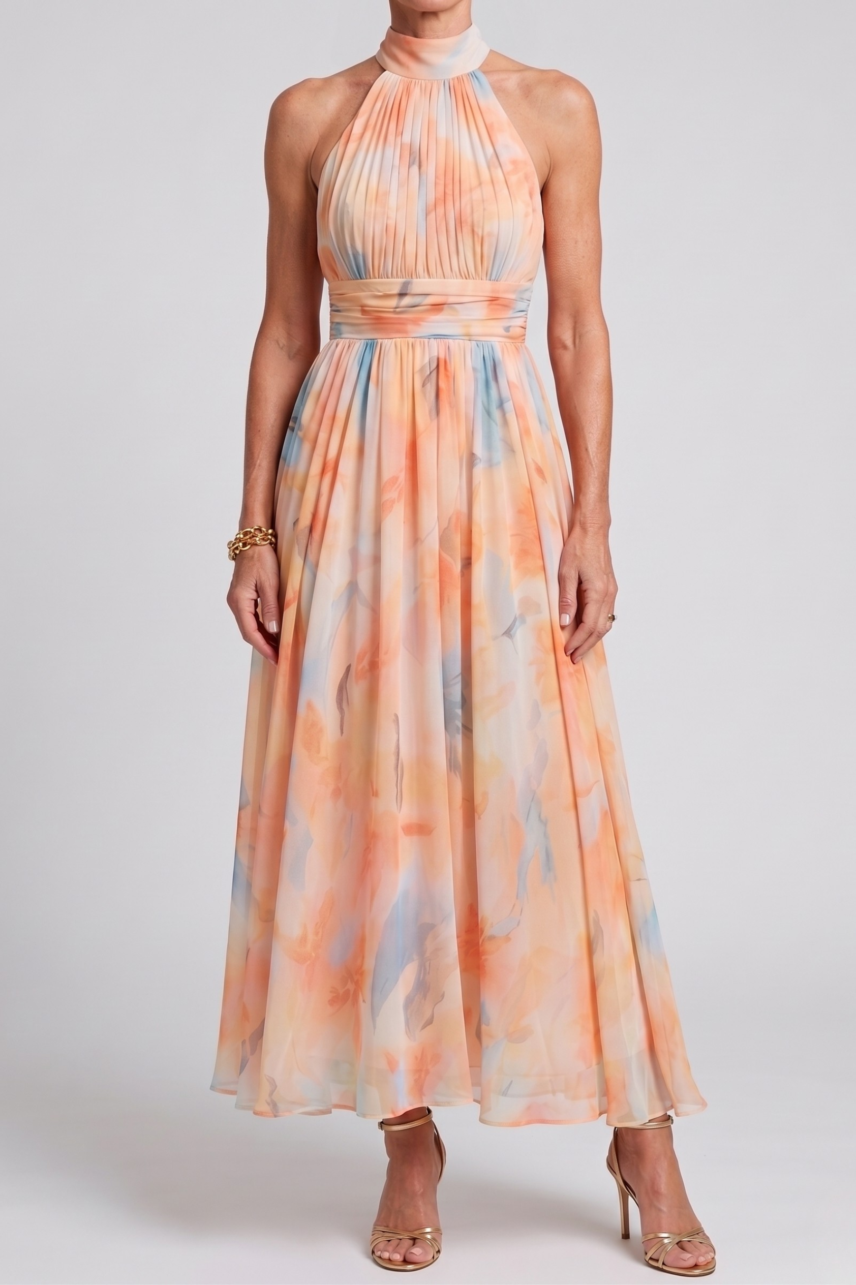 Elin | Soft Halter Midi Dress