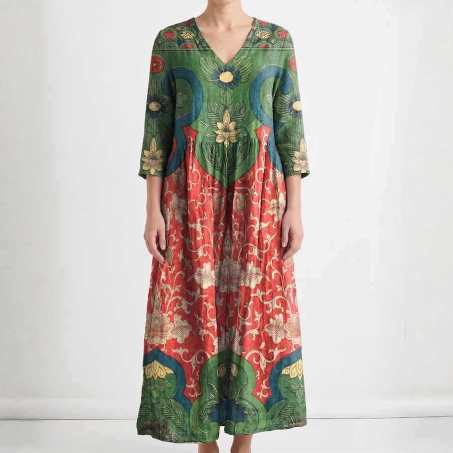 Judith | Vintage Floral Maxi Dress