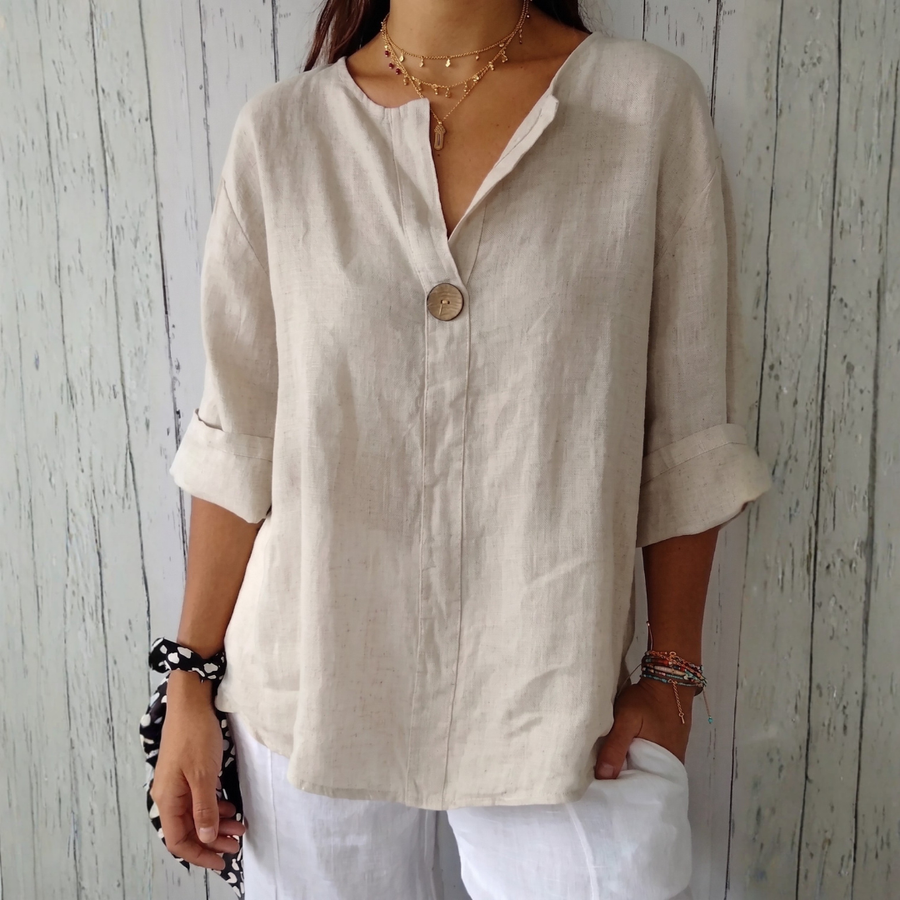 Zamma | Loose-fitting Elegant Blouse