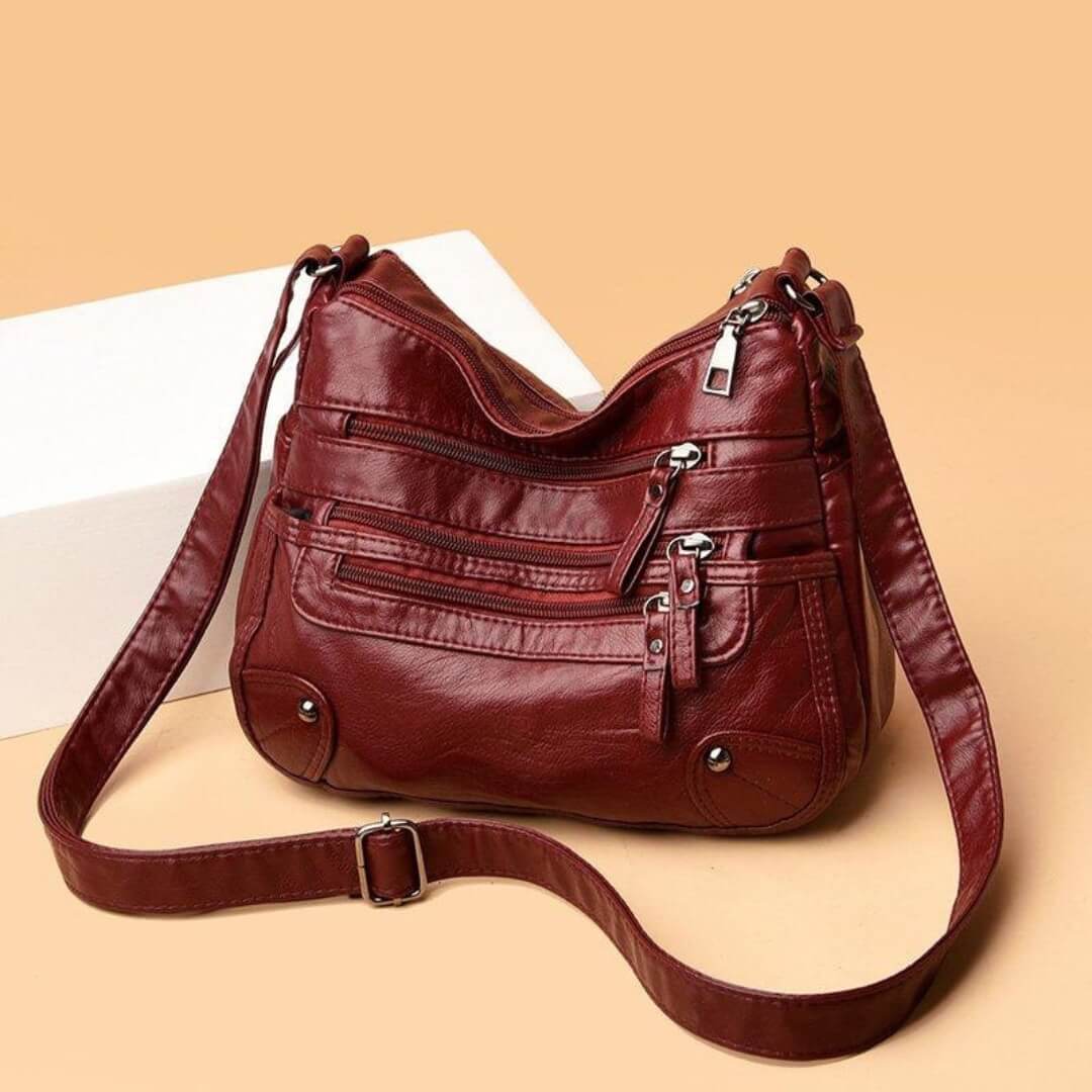 Rosalia's Multi-Zip Carry | Shoulder Bag