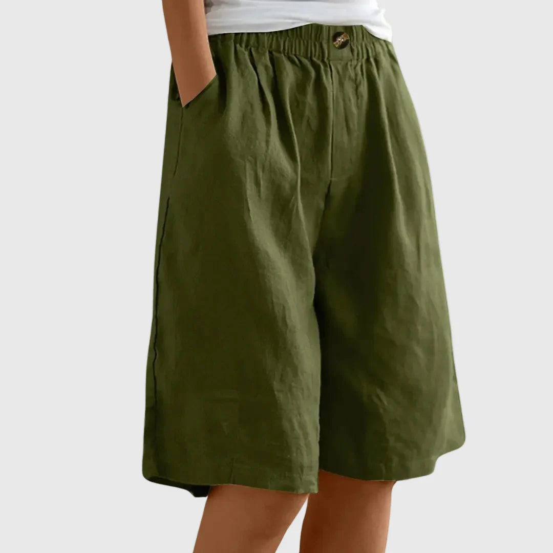 Miley | Elegant Cotton-Linen Shorts
