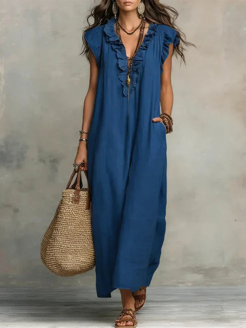 Camellia Bohemian Flowy Maxi Dress