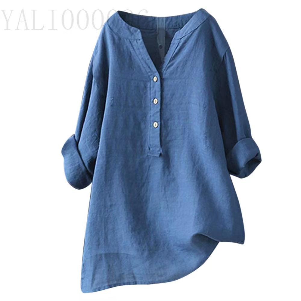 Veronique™ Elegant V-Neck Blouse