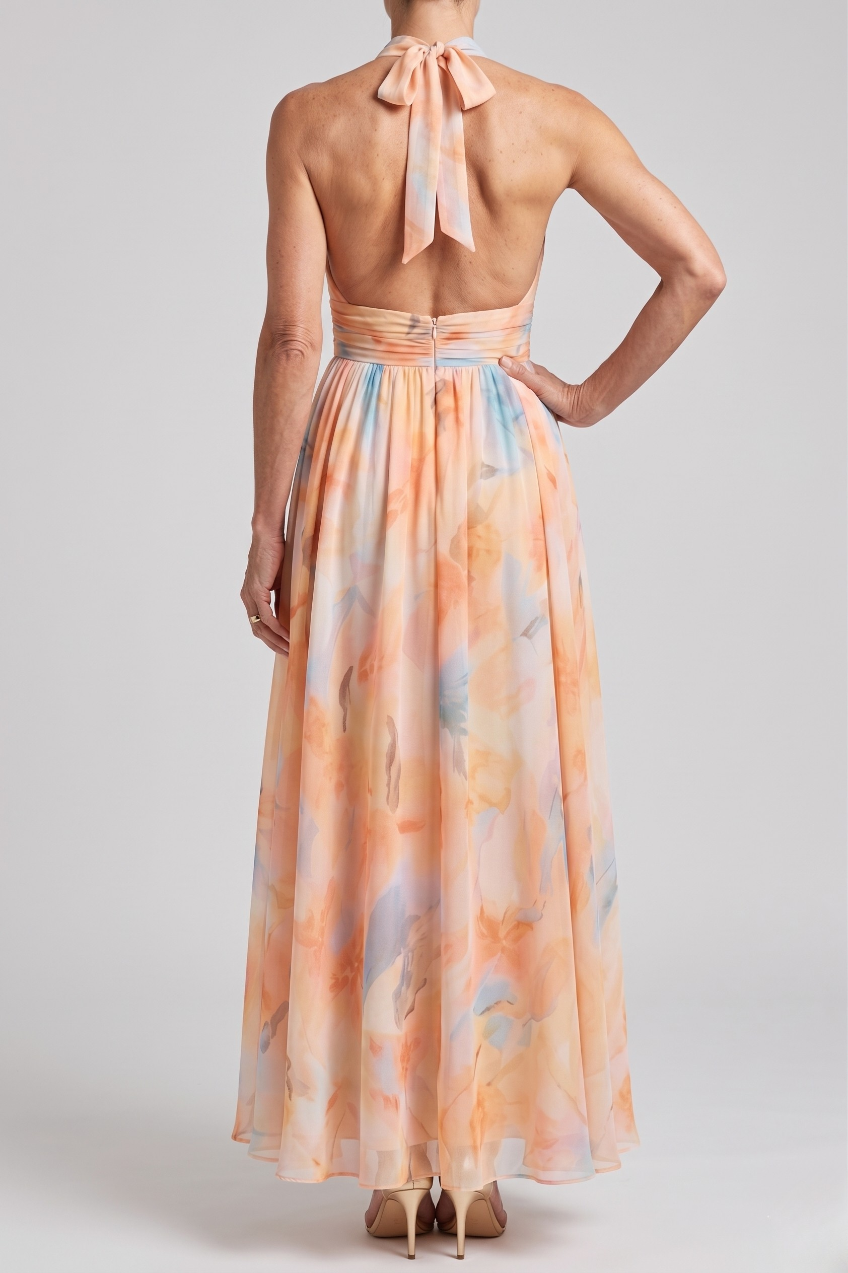 Elin | Soft Halter Midi Dress