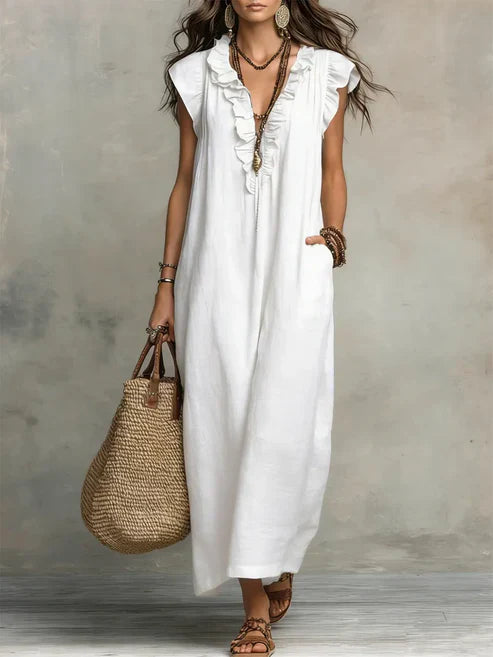 Camellia Bohemian Flowy Maxi Dress