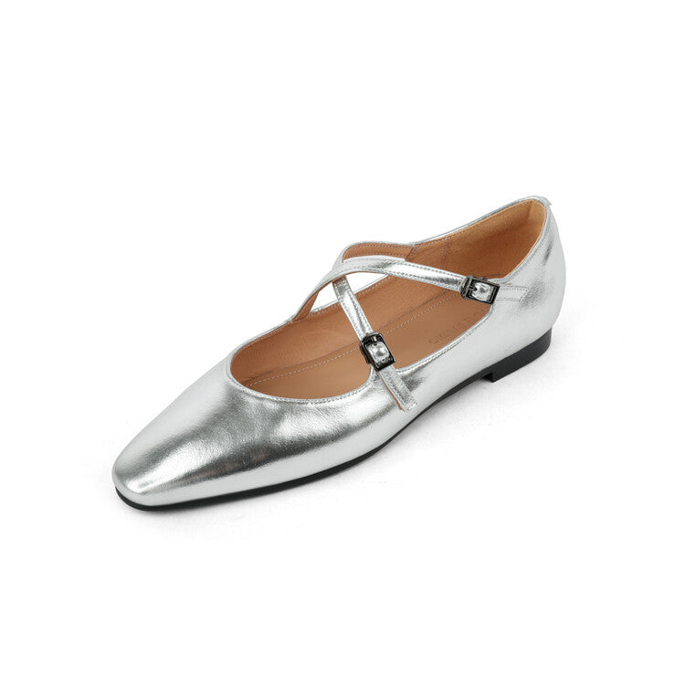 Lorne Genuine Leather Flats