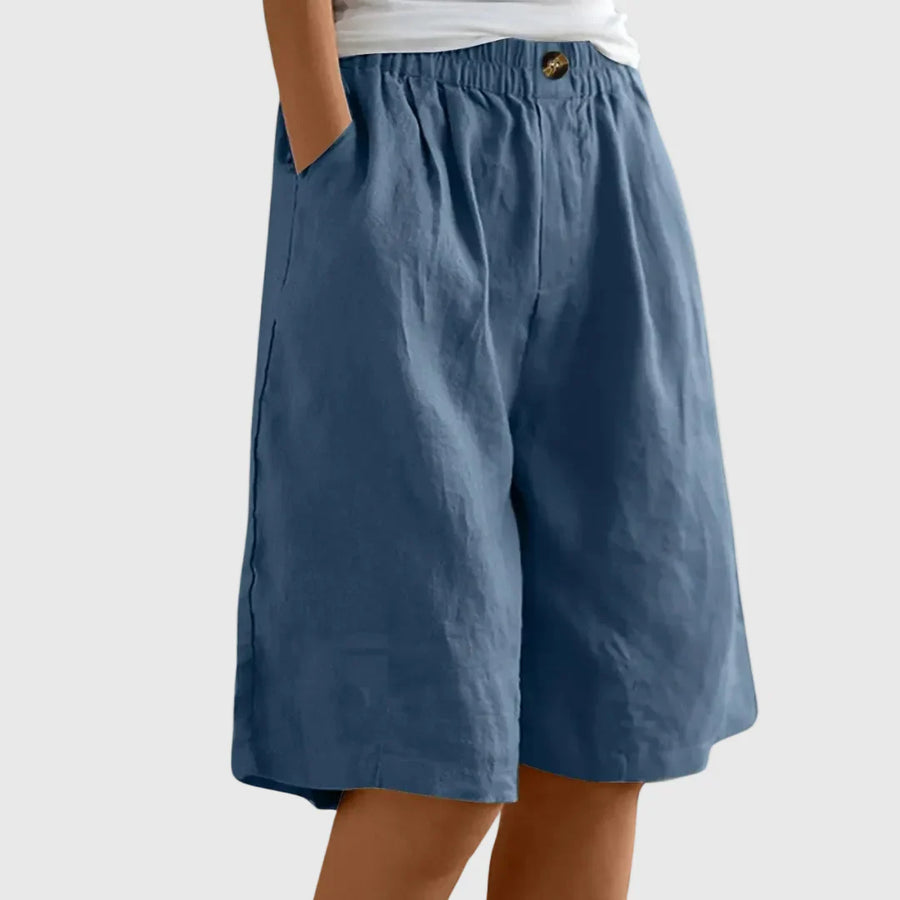 Miley | Elegant Cotton-Linen Shorts