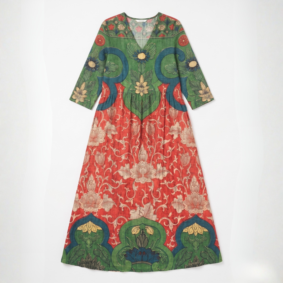 Judith | Vintage Floral Maxi Dress