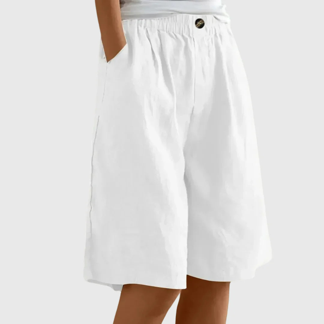 Miley | Elegant Cotton-Linen Shorts
