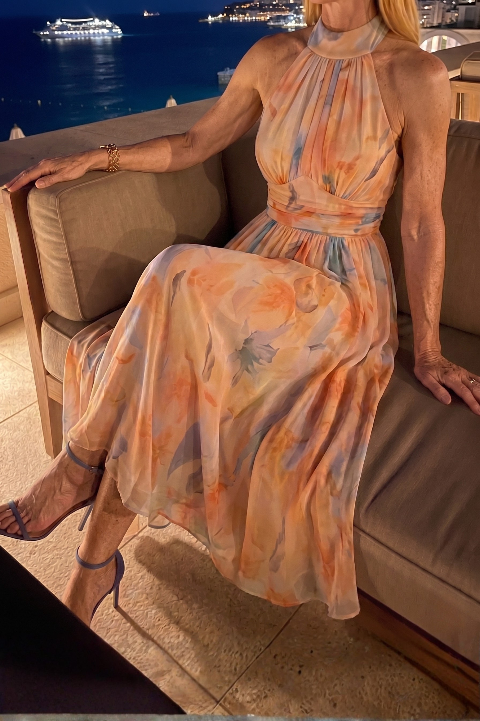 Elin | Soft Halter Midi Dress