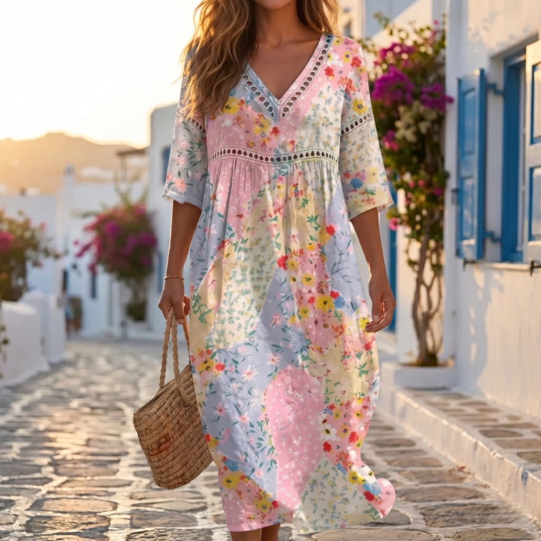 Lunessa – Floral Breeze Midi Dress