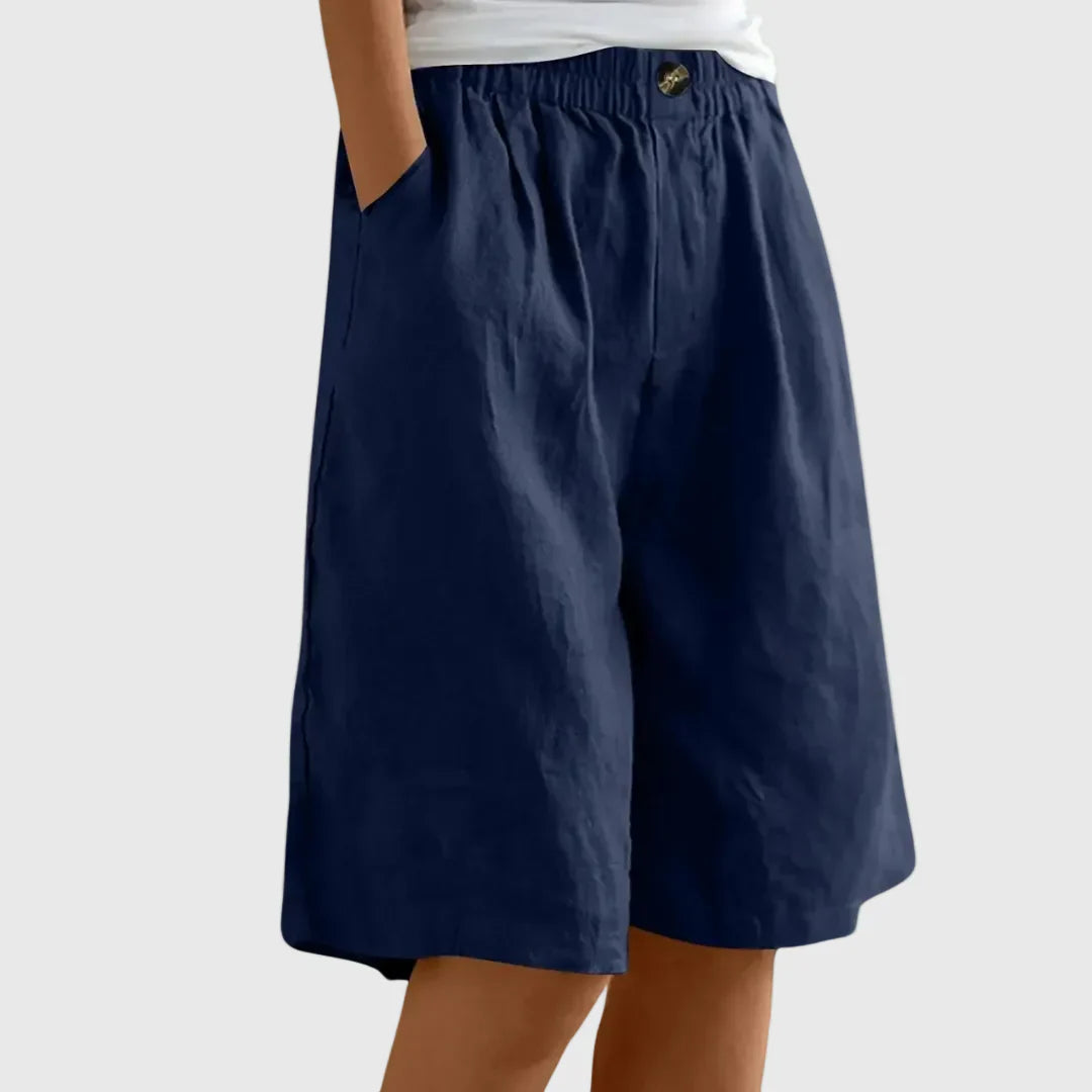 Miley | Elegant Cotton-Linen Shorts