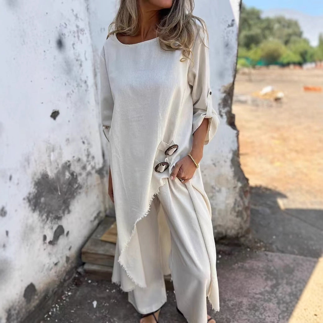 Isabelle | Relaxed Linen Blend Set