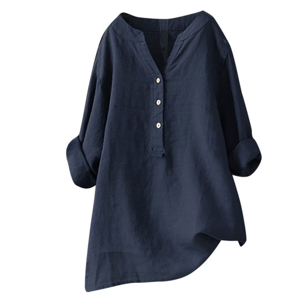 Veronique™ Elegant V-Neck Blouse