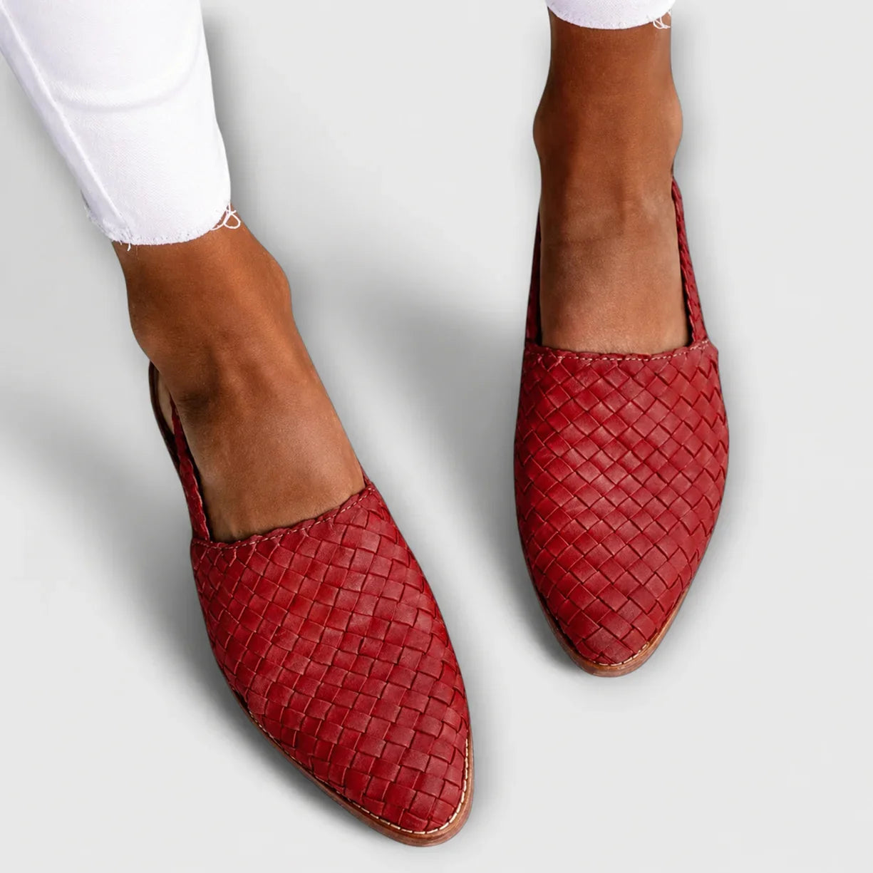 Simone | Braided Back Strap Moccasins