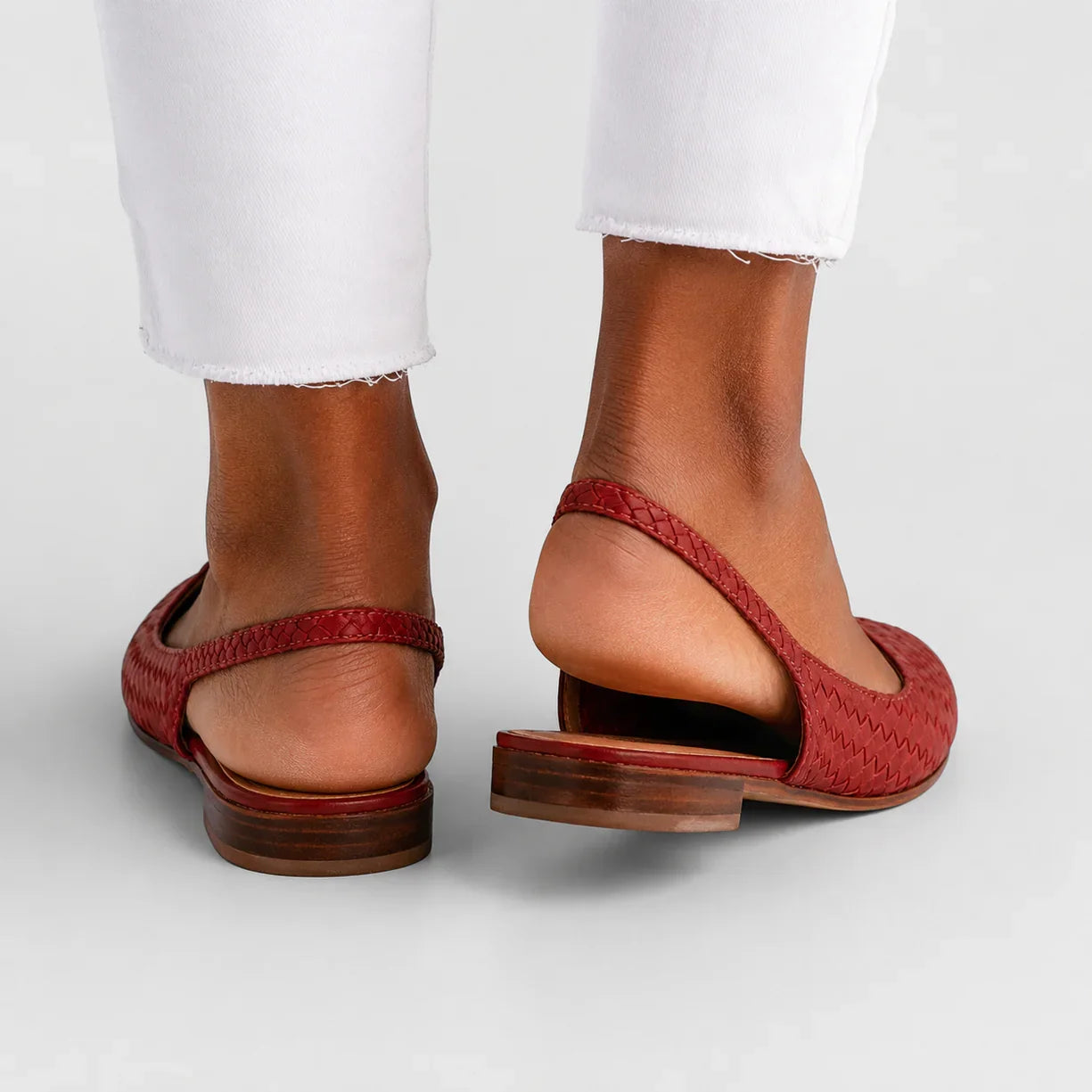 Simone | Braided Back Strap Moccasins