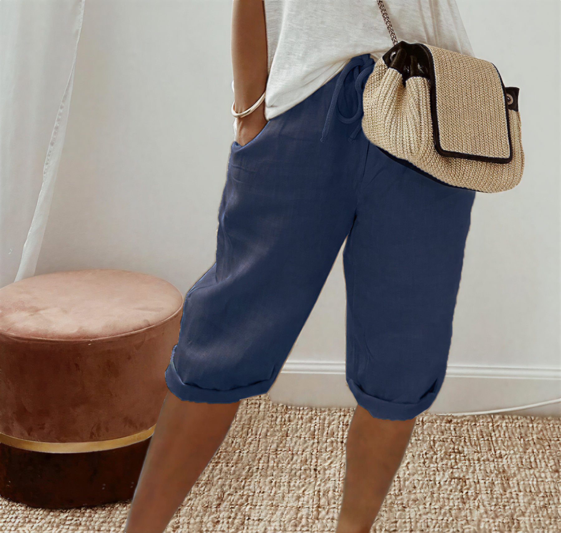 LUI™ – LIGHT COTTON-LINEN SHORTS