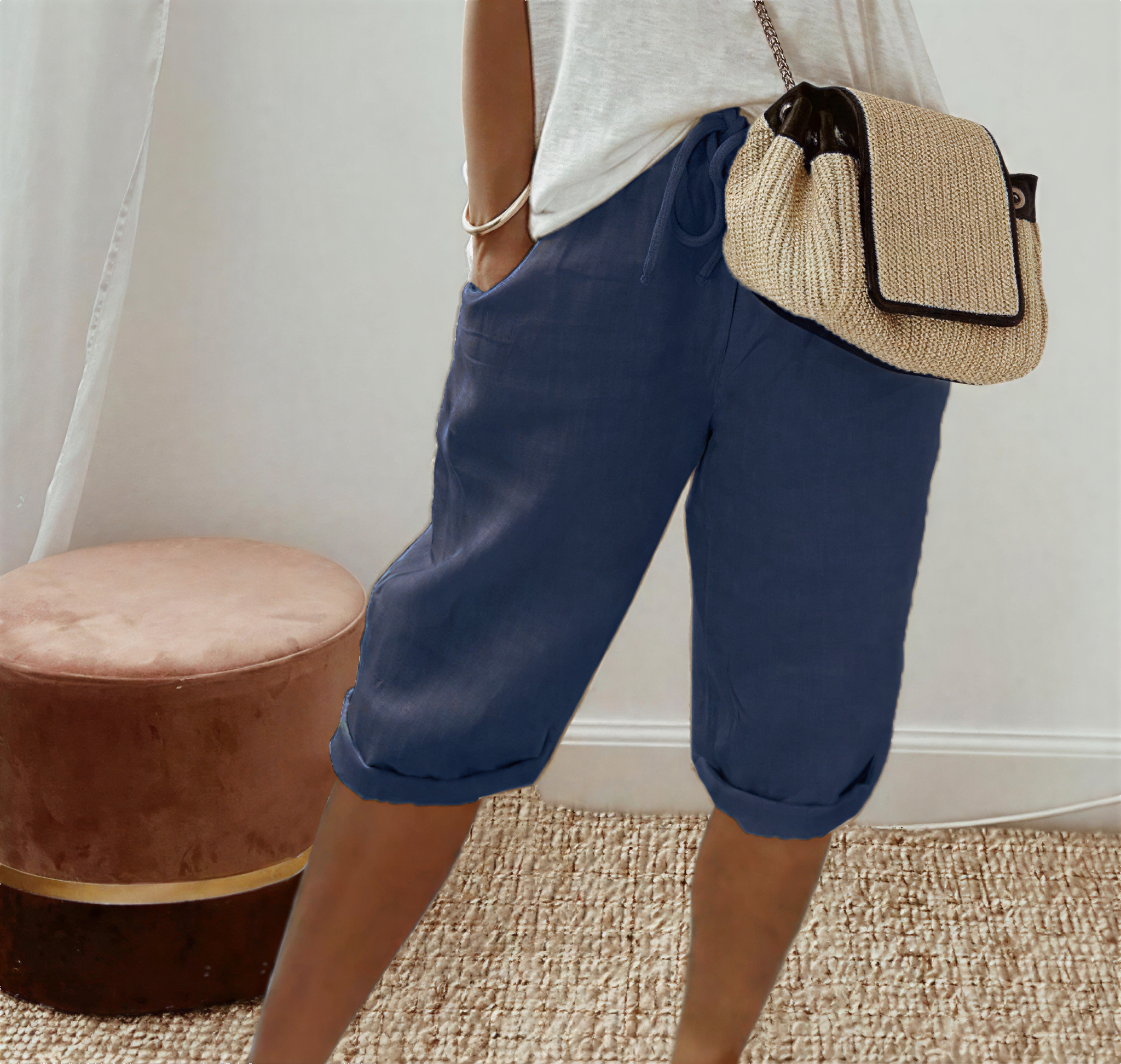 LUI™ – LIGHT COTTON-LINEN SHORTS