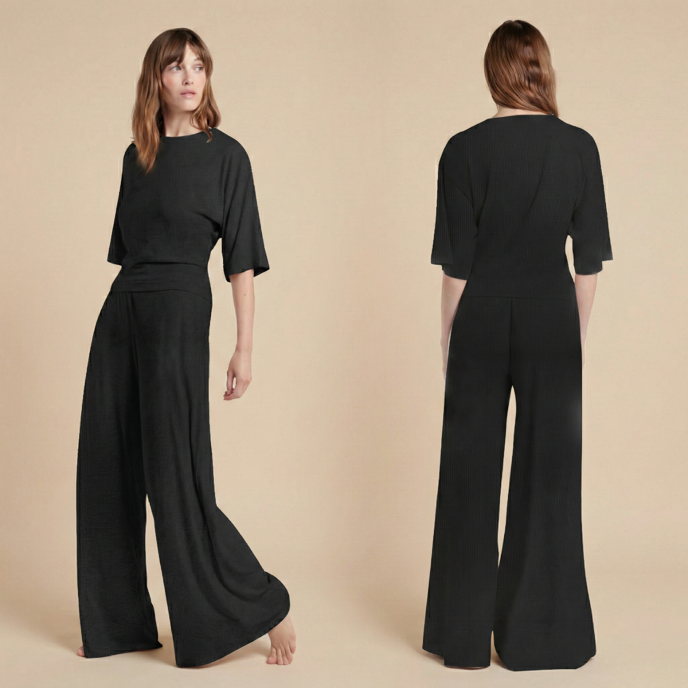 The Willow Ribbed Top & Bottom Set