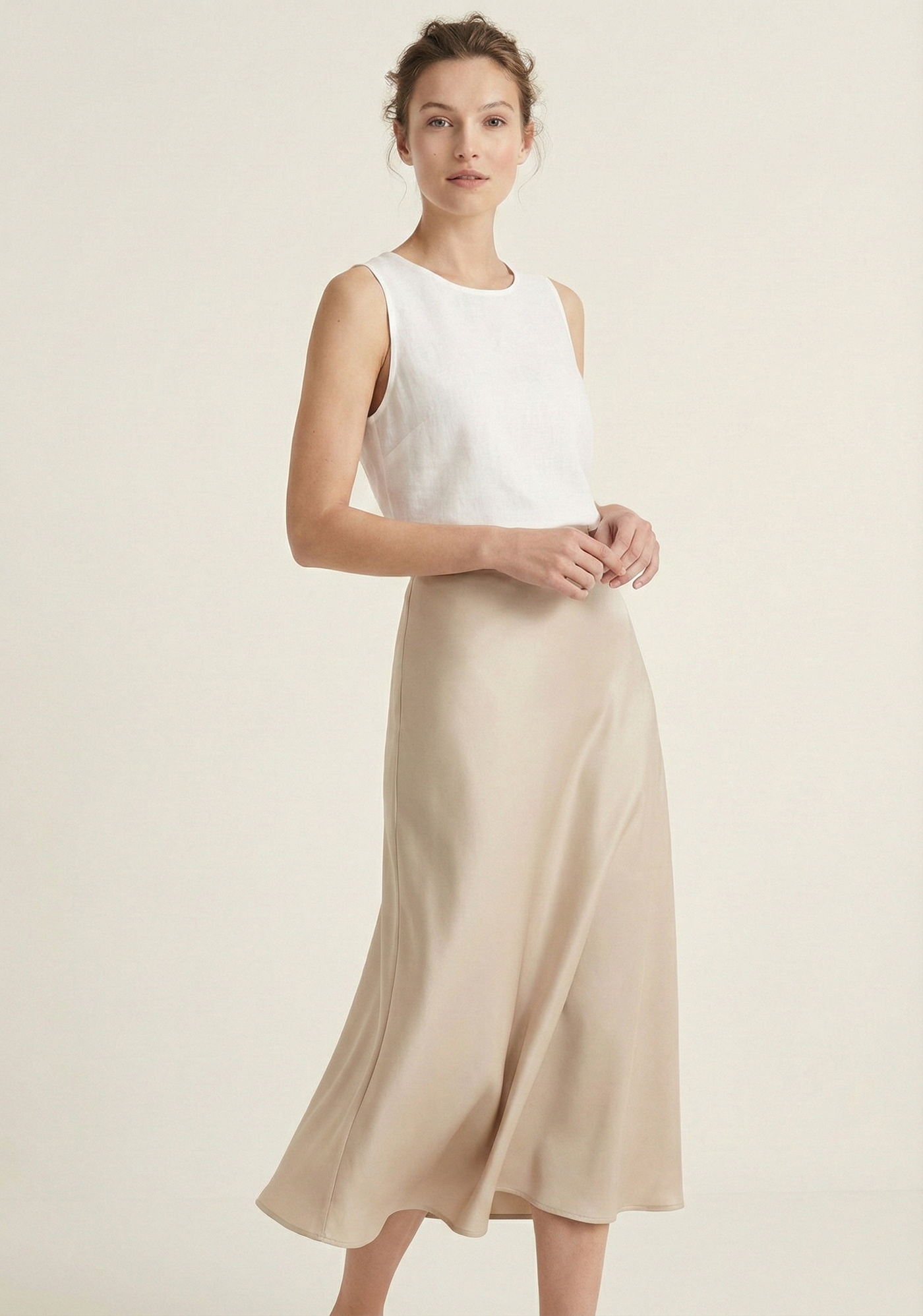 The Luna Silk-Touch Skirt