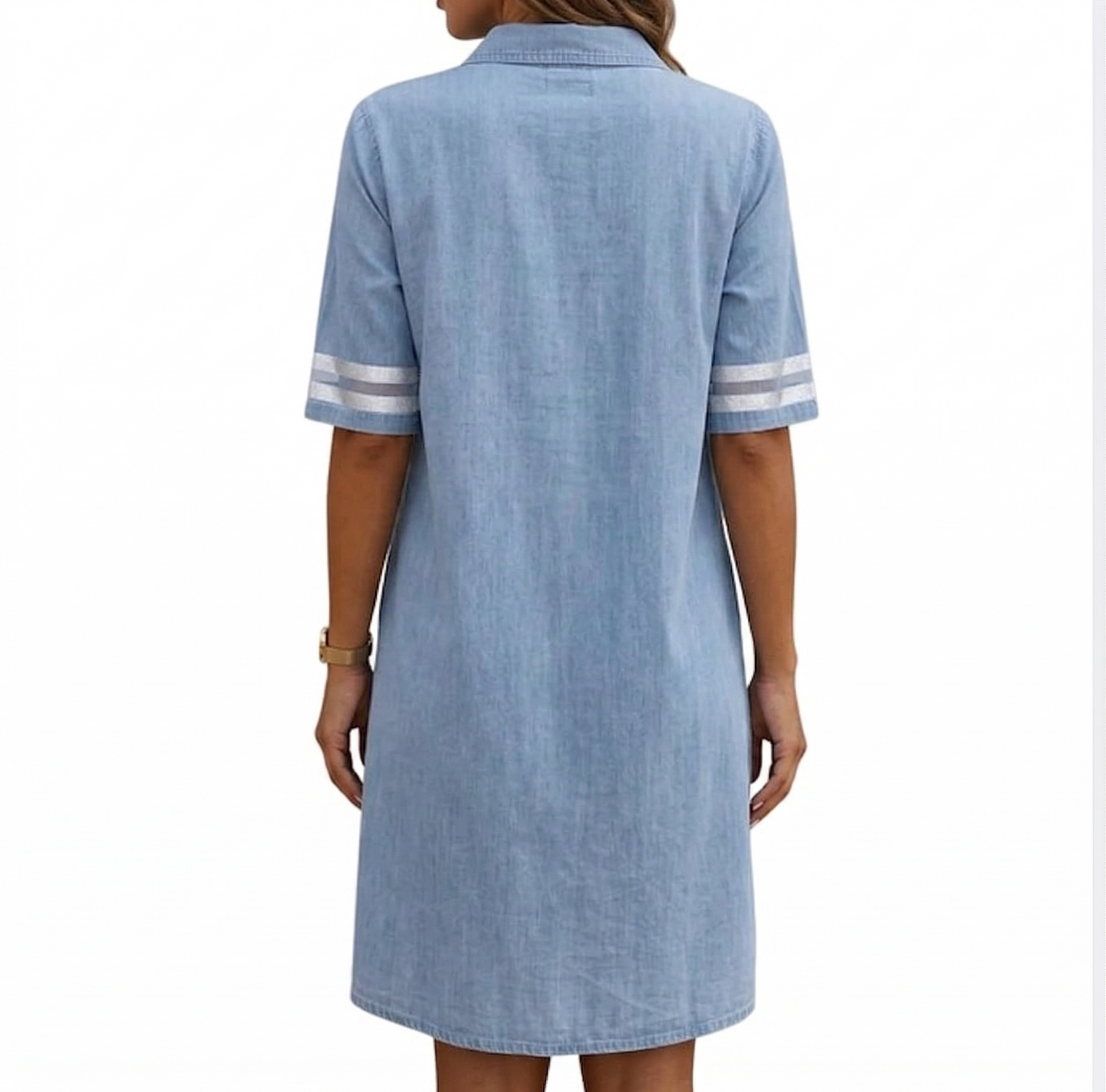 Brittany | Figure Flattering Denim Dress