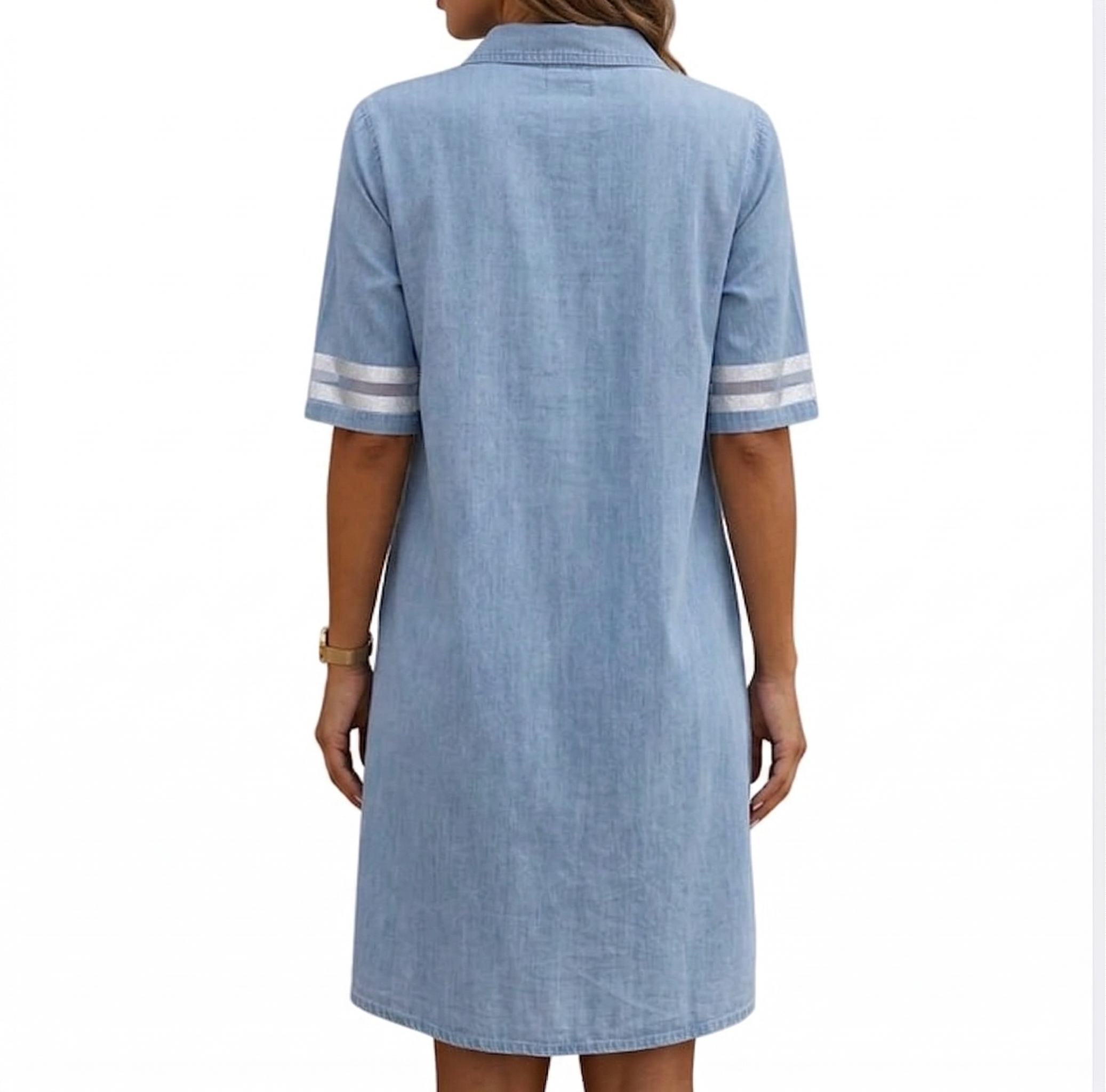 Brittany | Figure Flattering Denim Dress