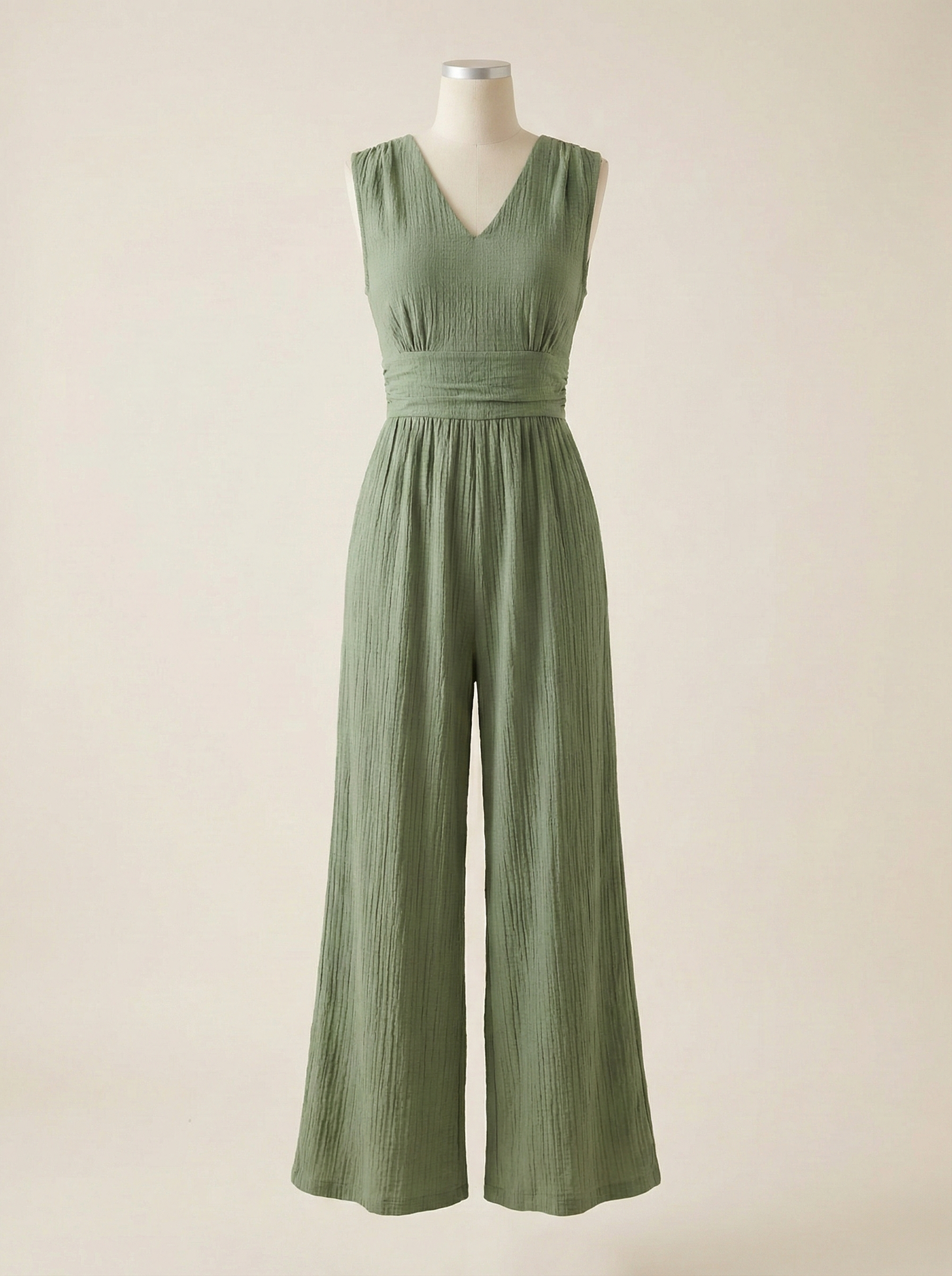 The Tuscany Crinkle-Cotton Jumpsuit