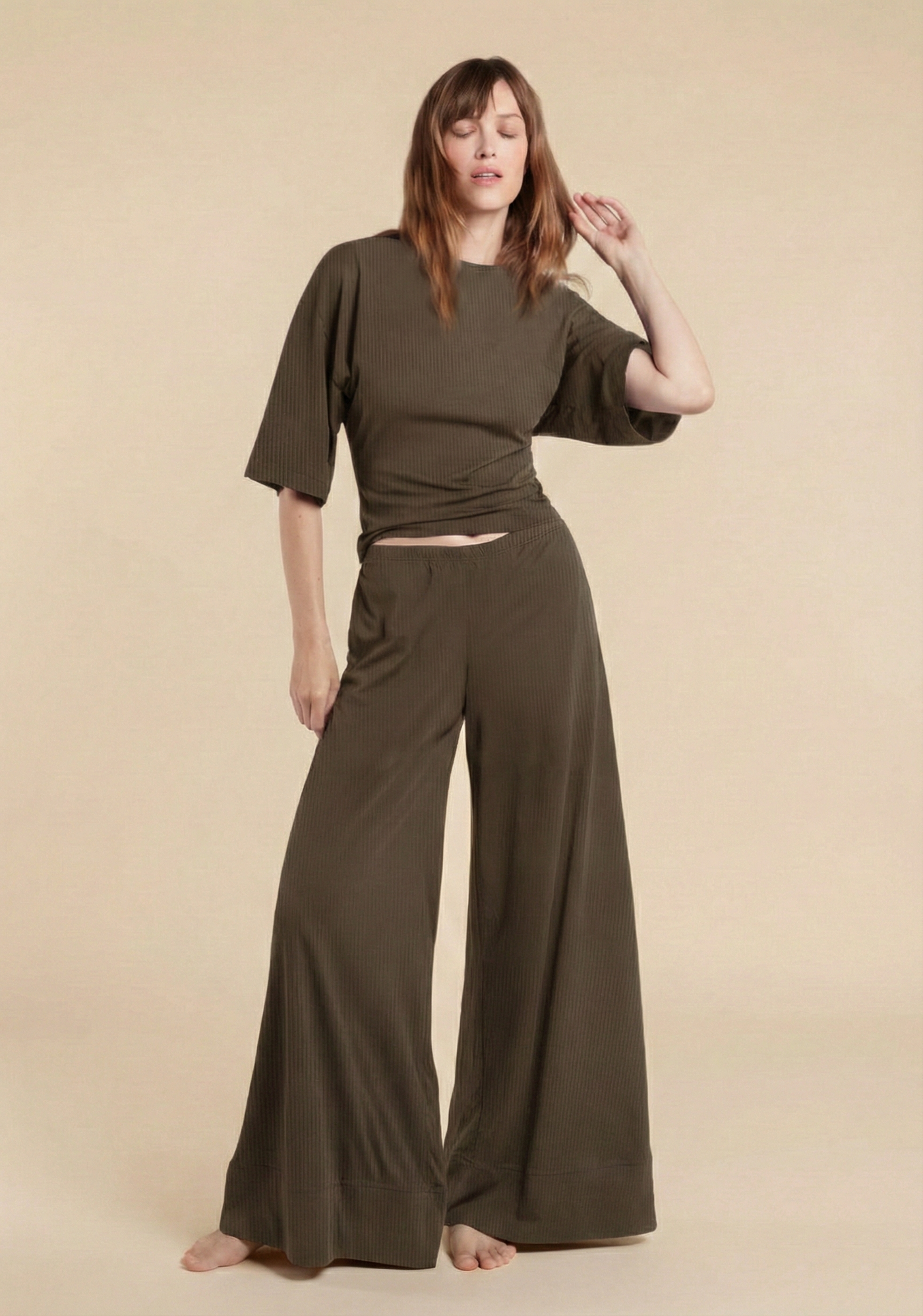 The Willow Ribbed Top & Bottom Set