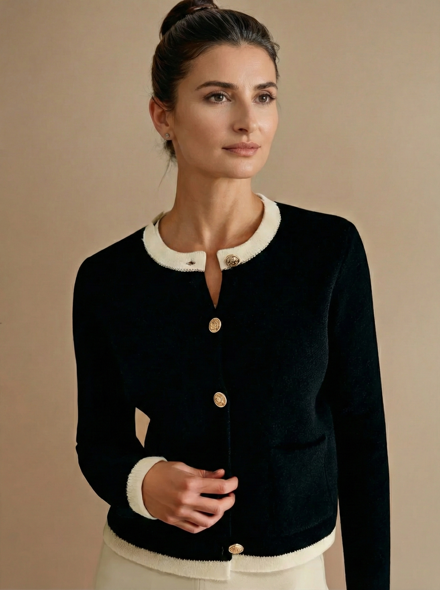 Oldmoney Style Buttoned Knit Cardigan