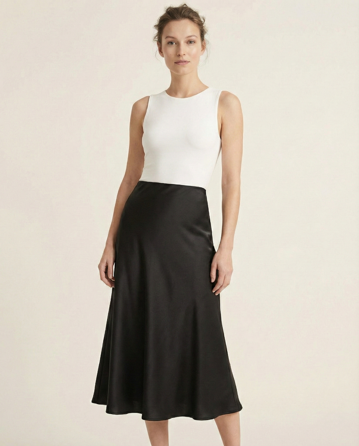 The Luna Silk-Touch Skirt