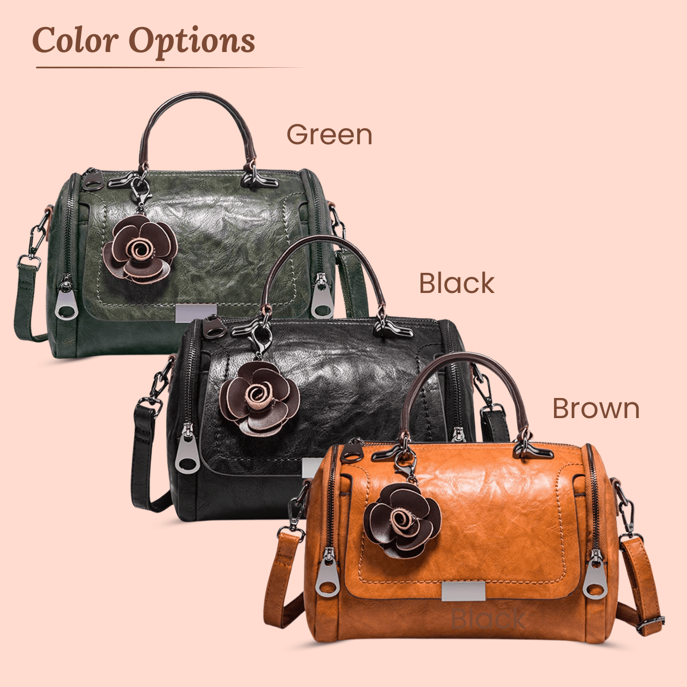 Veronica's Floral Accent | Handbag