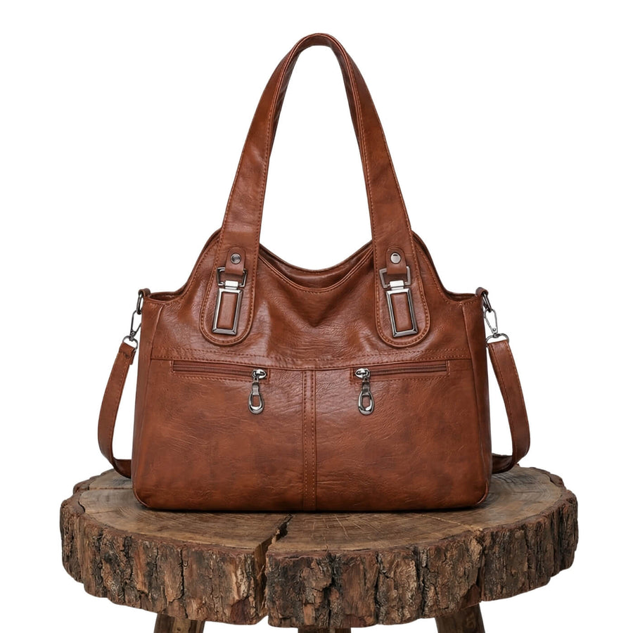 Flavia's Dual-Zip | Shoulder Bag