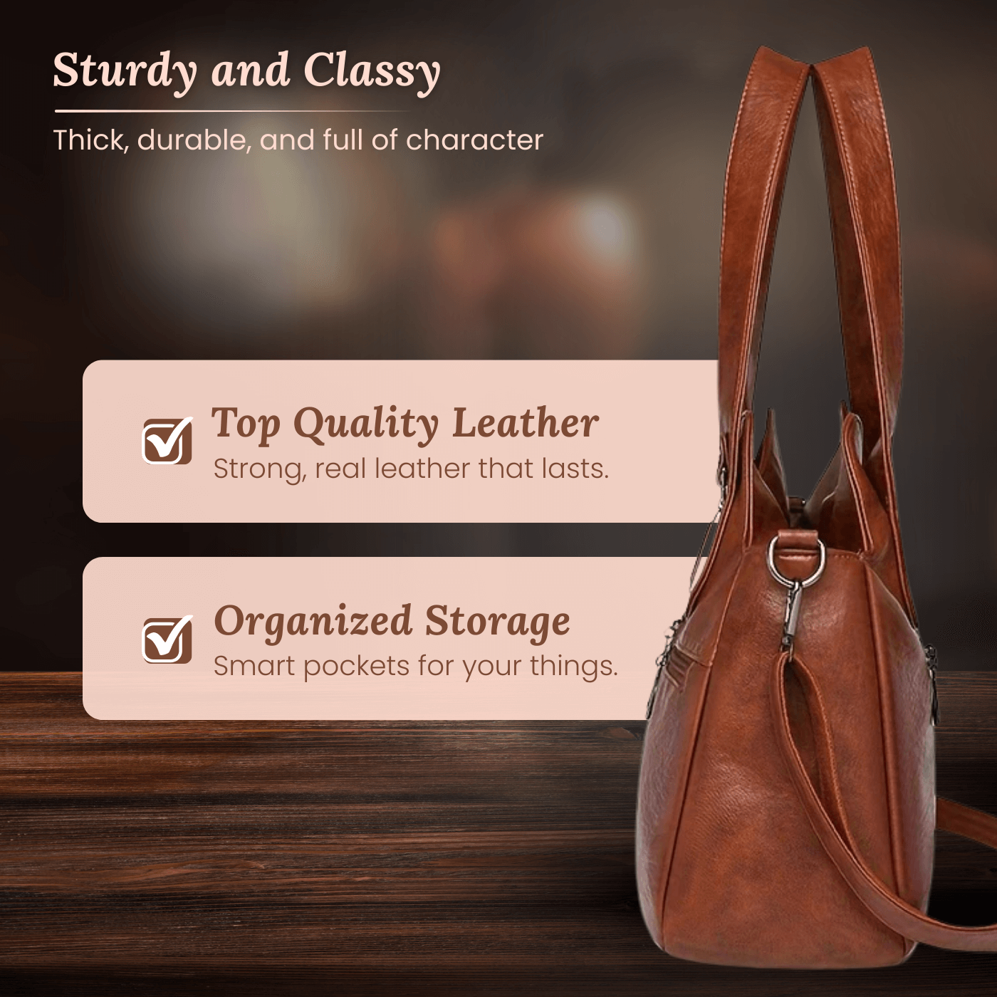Flavia's Dual-Zip | Shoulder Bag