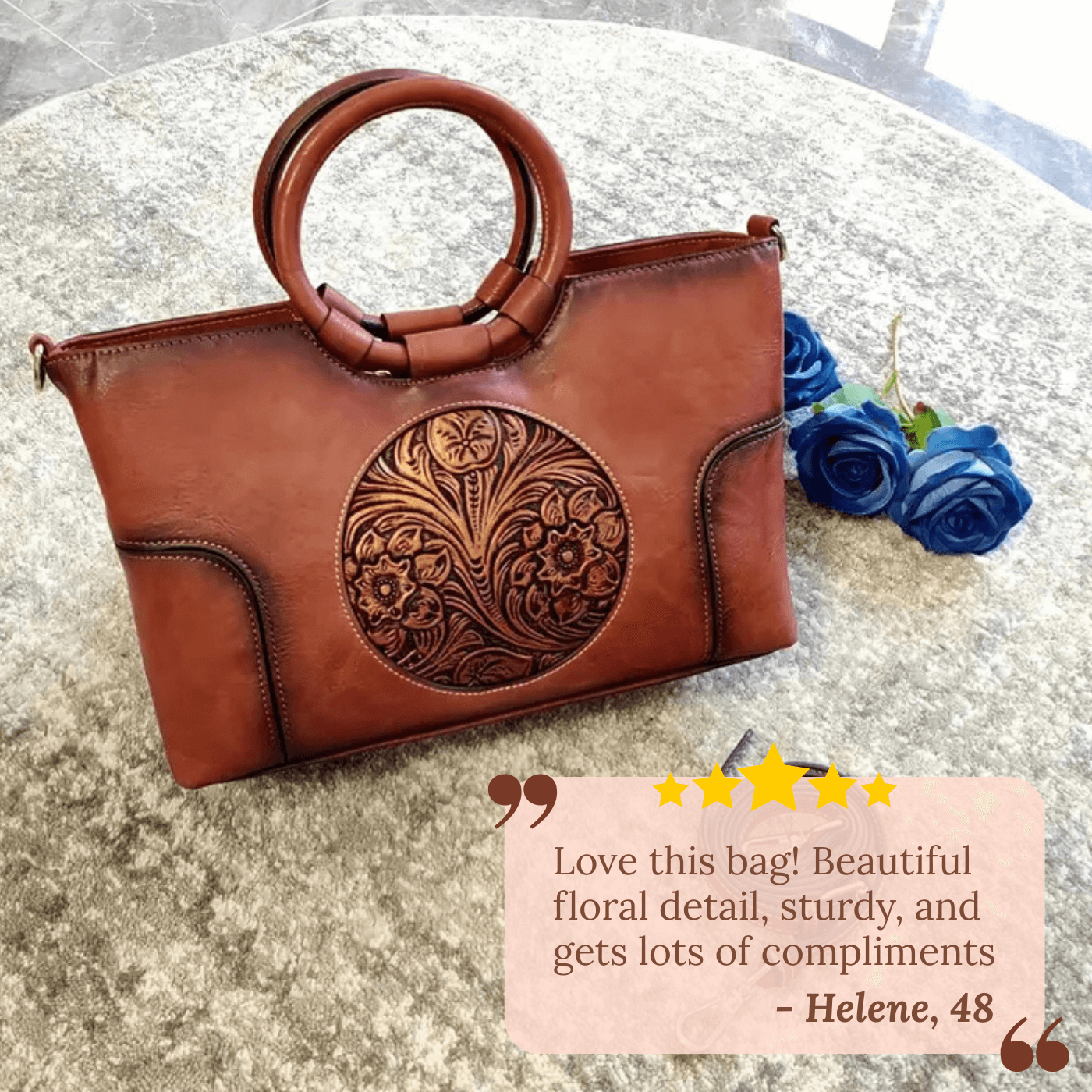 Luciana's Carved Detail | Handbag