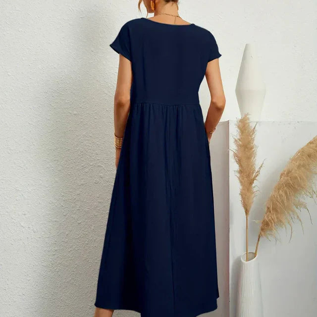 Gabrielle™ — Timeless Elegance Fluid Midi Dress