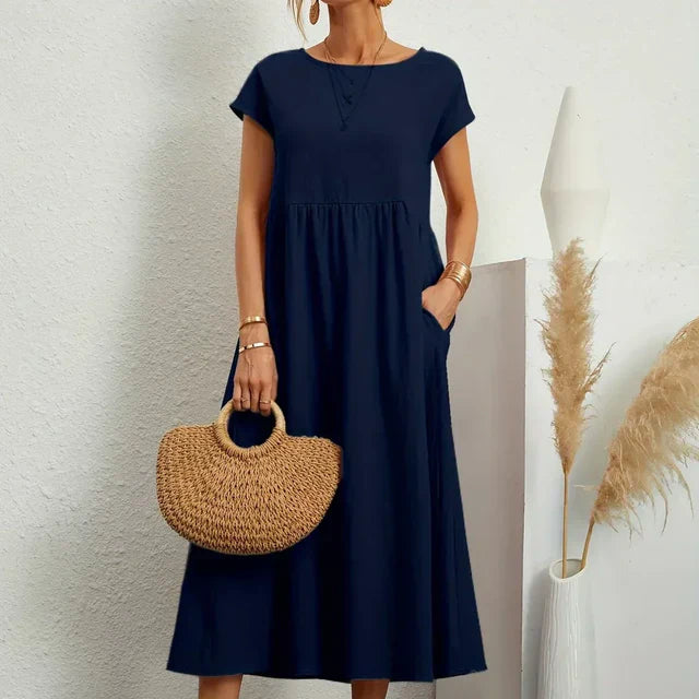 Gabrielle™ — Timeless Elegance Fluid Midi Dress