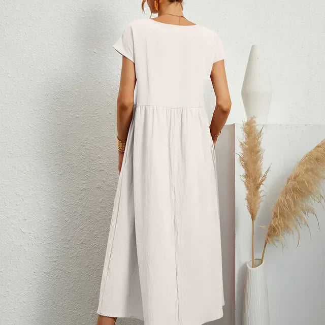 Gabrielle™ — Timeless Elegance Fluid Midi Dress