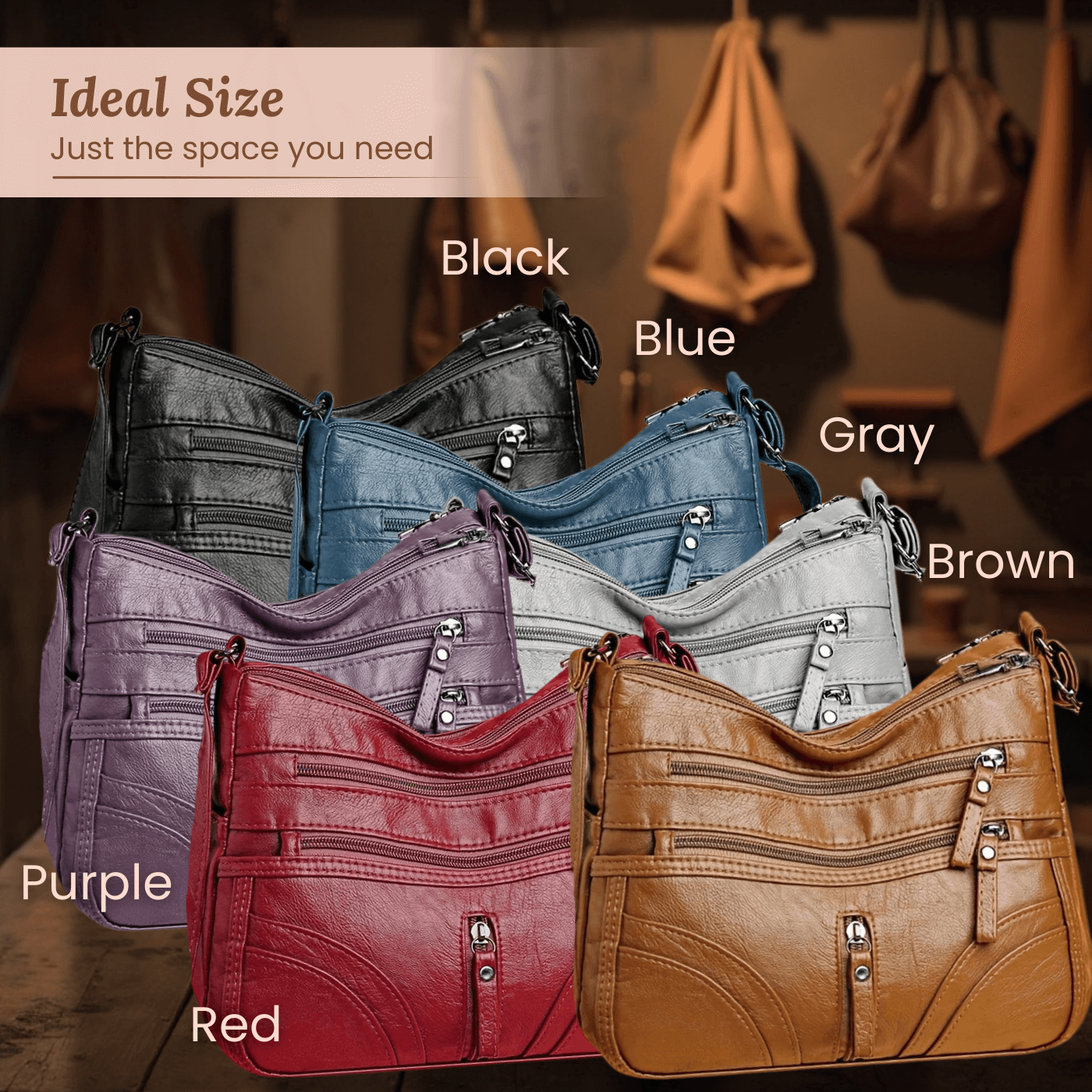 Emanuela's Multi-Pocket | Shoulder Bag