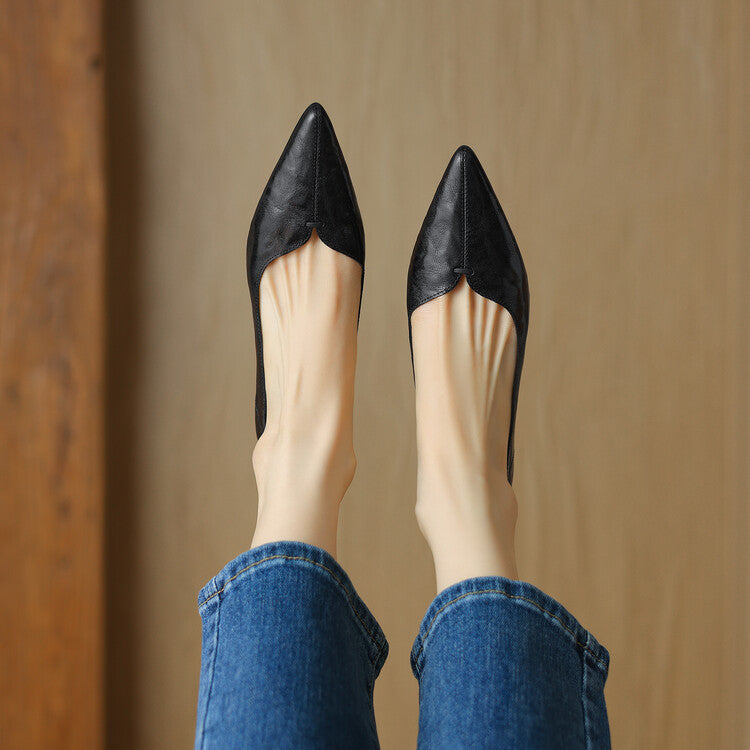 Serelle Point Leather Flats