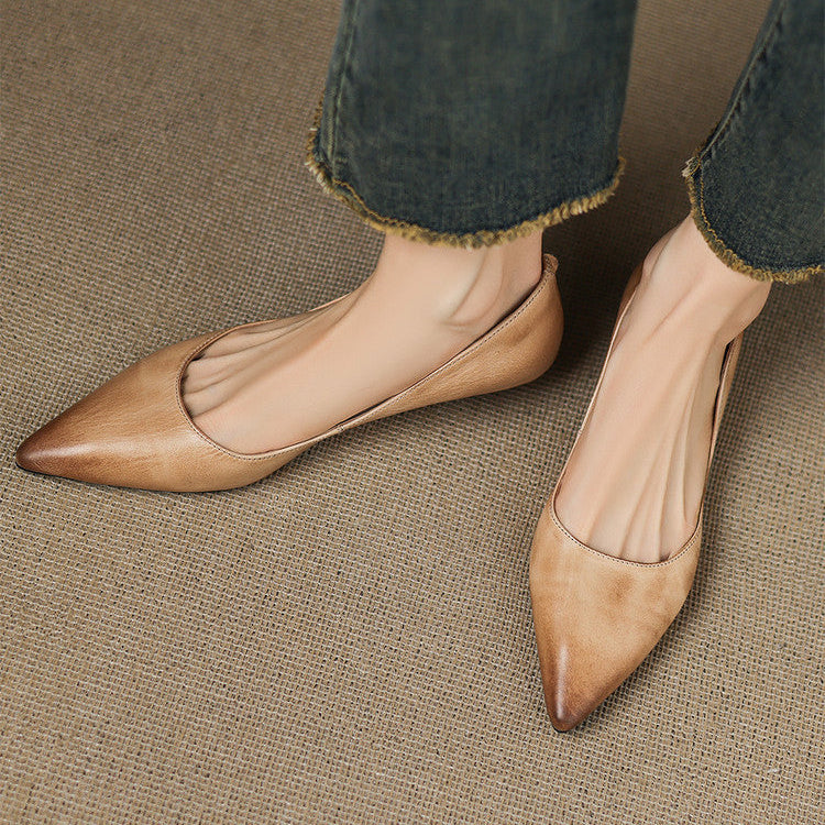Arla Leather Flats