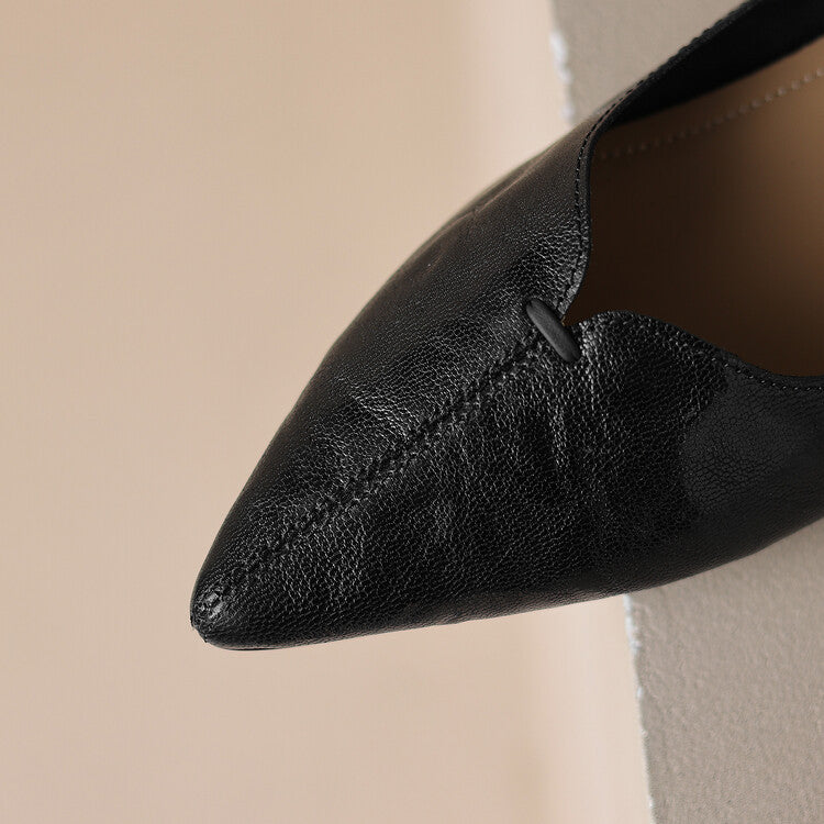 Serelle Point Leather Flats