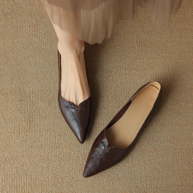 Serelle Point Leather Flats