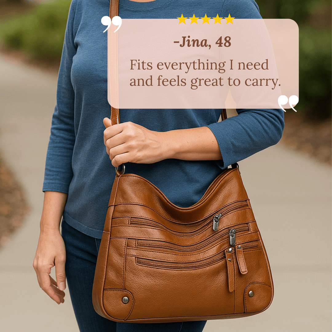 Rosalia's Multi-Zip Carry | Shoulder Bag