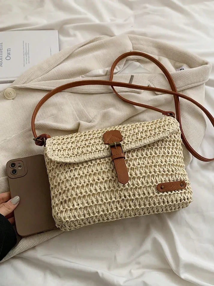 Adelaide | Straw Crossbody Bag