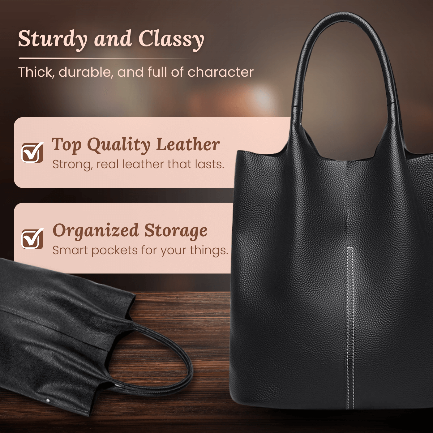 Stella's Structured Tote | Shoulder Bag