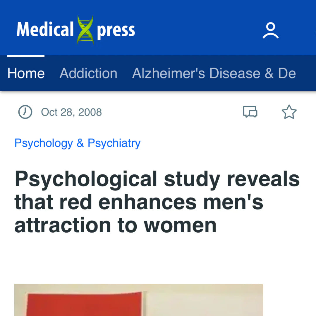 Psychological study: red enhances attraction